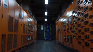 工厂电压室水平构图视频素材