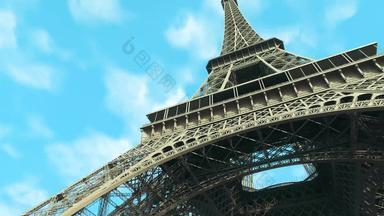 埃菲尔铁塔塔超间隔拍摄可辨认的具有<strong>里程碑</strong>意义的巴黎法国建入口拱世界公平世界吸引力