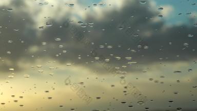 滴水秋天挡风玻璃车雨墨西哥