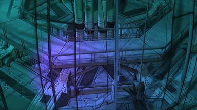 动画权力植物核反应堆室内视图