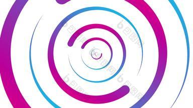 扭螺旋形状圈背景粉红色的紫色的梯度颜色动画<strong>旋转</strong>运动图形设计