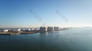 观点石油存储lng容器第二网状平原部分鹿特丹港口鹿特丹南荷兰荷兰