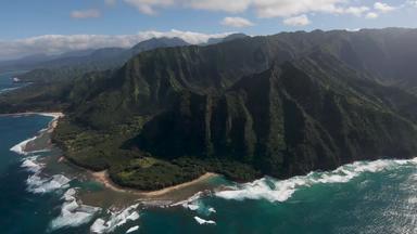 直升机之旅巴利语海岸夏威夷岛考艾岛