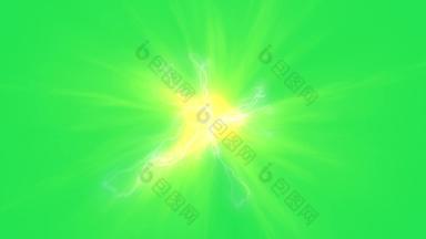 发光的等离子体背景绿色屏幕