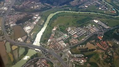 <strong>罗马</strong>意大利高速公路结空中视图着陆ciampino机场