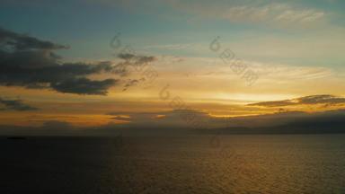 日落海moalboal菲律宾