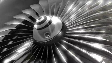 关闭<strong>涡轮引擎</strong>前面风扇工程飞机商业