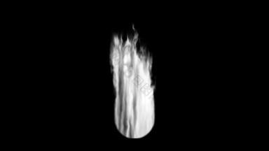 黑色的白色彩色的火球孤立的黑色的背景完整的决议