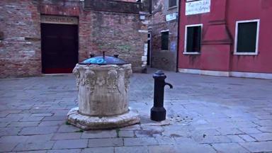 观点古董风格<strong>威尼斯</strong>小广场呃稳定摄像头股票视频