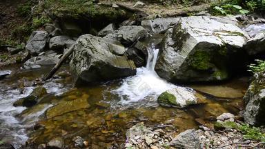 山流马其顿生态清洁环境水流流马其顿声音