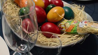 复活节节日表格兔子鸡蛋装饰