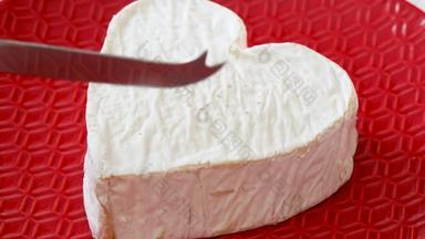 切割法国法国<strong>干酪</strong>奶酪红色的板
