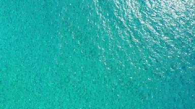 空中镜头完美的水晶<strong>清晰</strong>的蓝色的绿松石水克里特岛岛希腊美丽的假期目的地场景水晶<strong>清晰</strong>的海水珊瑚礁克里特岛希腊