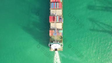 无人机空中视图镜头ofinternational容器指控船运费运输<strong>航运</strong>贸易港口<strong>航运</strong>货物港