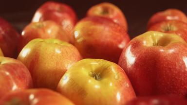 关闭红色的苹果彩色的水果健康的