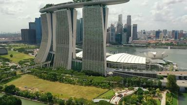 <strong>花园</strong>湾飞行天际线新加坡玛丽娜湾新加坡