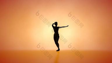 黑色的女人桑巴跳舞明亮的光老不光滑的附加