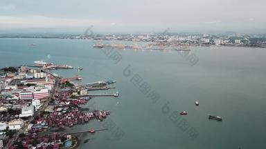 空中视图<strong>槟城</strong>码头