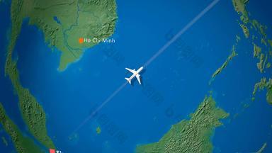 空气旅行飞行路线目的地新加坡日本