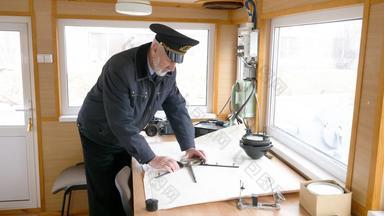 队长船策划导航路线地图驾驶室