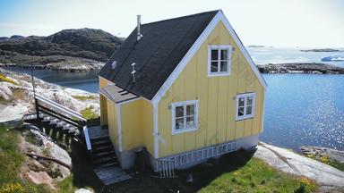 <strong>锅</strong>房子卡西亚苏克村峡湾卡西亚苏克库亚勒克格陵兰岛