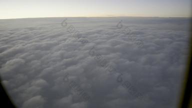 空中Cloudscape飞机窗口区域冰岛格陵兰岛纳尔萨克南格陵兰岛格陵兰岛