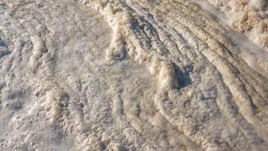 脏泡沫水富营养化河口环境问题水图兹洛夫斯基河口黑色的海