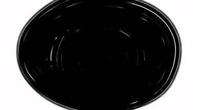 黑色的刷画白色背景<strong>过渡</strong>运动图形数字视频作文α通道画中风圈黑色的油漆刷