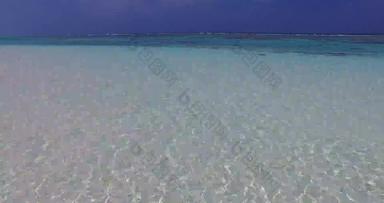 自然飞行清洁视图白色天堂海滩阿卡蓝色的水背景充满活力的