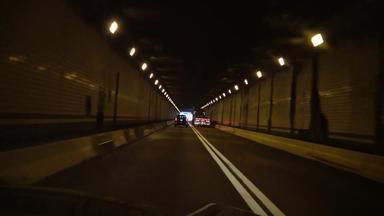 隧道蓝色的山<strong>视频</strong>车宾西法尼亚收费<strong>高速公路</strong>美国