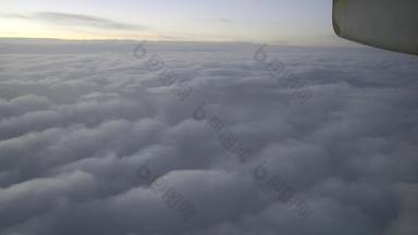 空中Cloudscape飞机区域冰岛格陵兰岛纳尔萨克南格陵兰岛格陵兰岛