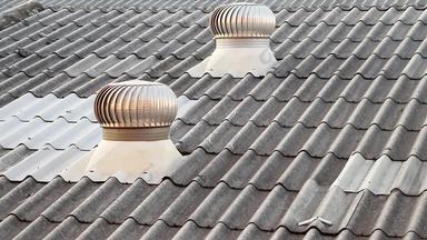 涡轮呼吸机安装屋顶帮助空气流次