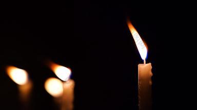 镜头光蜡烛黑暗散景蜡烛