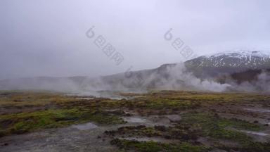 喷泉爆炸时刻冰岛