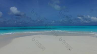 白天摘要天堂海岸海滩野生动物蓝色的环礁湖白色沙子背景日出