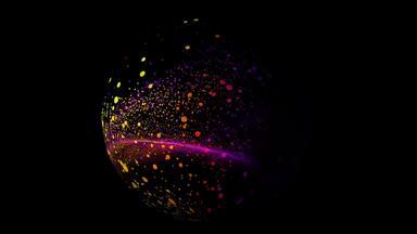 未来主义的摘要彩虹波形声音音频音乐维球振荡球可视化波技术数字表面