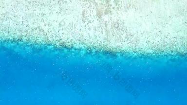 空自然田园海岸海滩旅程蓝色的环礁湖白色桑迪背景度假胜地