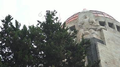 纪念碑革命墨西哥城市树