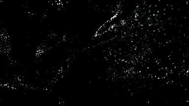 爆炸飞行微粒子表面黑色的背景