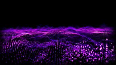 未来主义的摘要紫罗兰色的紫色的波形声音音频<strong>音乐</strong>球振荡<strong>可视化</strong>波技术数字表面