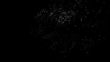 外观微粒子运动白色灰尘黑色的背景