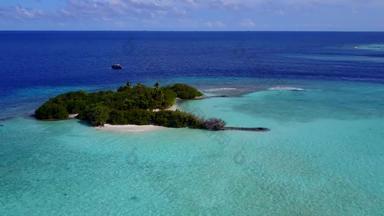 空中无人机纹理海洋海滨海滩假期蓝色的海洋明亮的桑迪背景