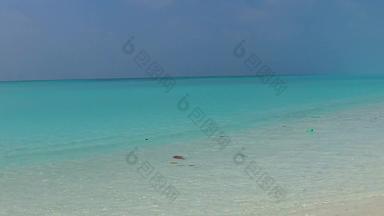 浪漫的风景田园度假胜地海滩旅程蓝色的绿色海洋白色桑迪背景度假胜地