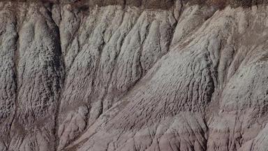 画沙漠阳光明媚的一天多样化的<strong>沉积岩</strong>石粘土洗水石化森林国家公园美国亚利桑那州
