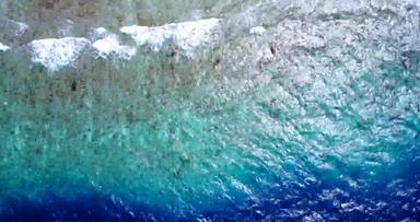 热带飞行清洁视图白色桑迪天堂海滩阿卡绿松石水背景质量