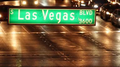 法布洛斯这些维加斯交通标志发光的带没有城市美国标志性的招牌路弗里蒙特街内华达照亮象征赌场钱玩押注游戏区域