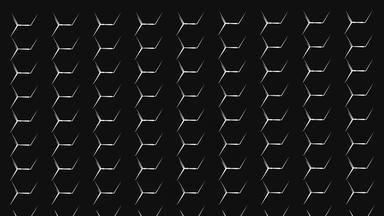 未来主义的摘要六角网格背景增长行几何表面循环光六角细胞黑色的背景广播霓虹灯高科技六角明亮的清洁最小的模式镜头