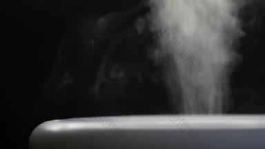 白色蒸汽超声波增湿器弗鲁姆蒸汽传播空气滋润循环没完没了的视频烟湿度首页保湿霜净化器空气扩散雾吸入器