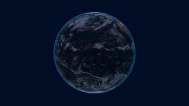 地球轨道晚上