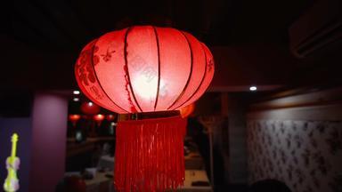 中国人花灯之外装修街道庆祝中国人一年